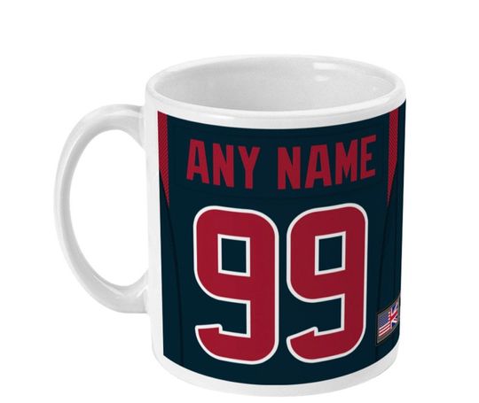 Houston Texans 2021/22 Theme Personalised Jersey 11oz Mug