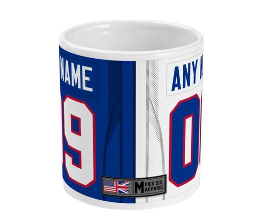 Buffalo Bills 2021/22 Theme Link Up Home Road Jersey 11oz Mug