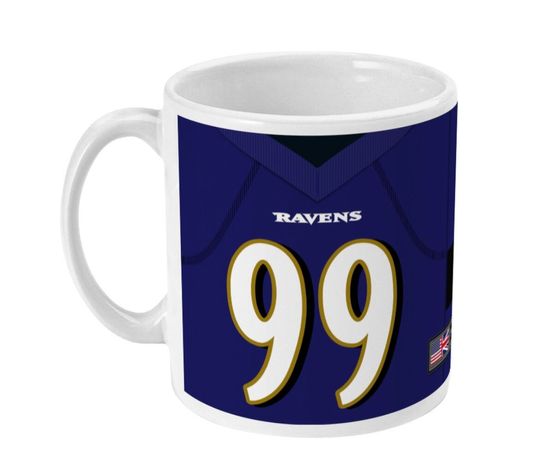 Baltimore Ravens 2022 Theme Personalised Jersey 11oz Mug