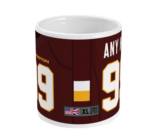 Washington Commanders 2022 Theme Personalised Jersey 11oz Mug