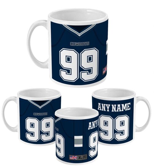 Dallas Cowboys 2022 Theme Personalised Jersey 11oz Mug
