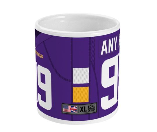 Minnesota Vikings 2021 Theme Personalised Jersey 11oz Mug