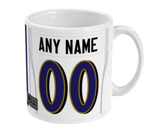 Baltimore Ravens 2021 Theme Link Up Home Road Jersey 11oz Mug