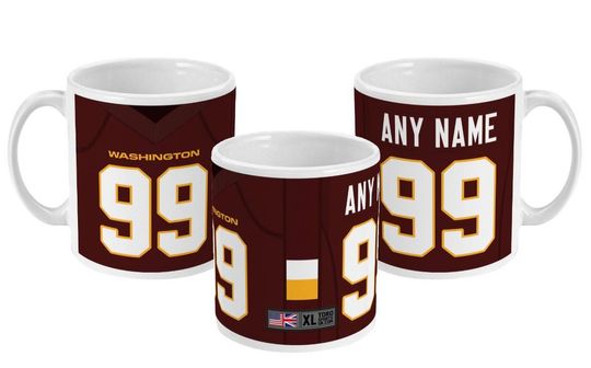 Washington Commanders 2022 Theme Personalised Jersey 11oz Mug