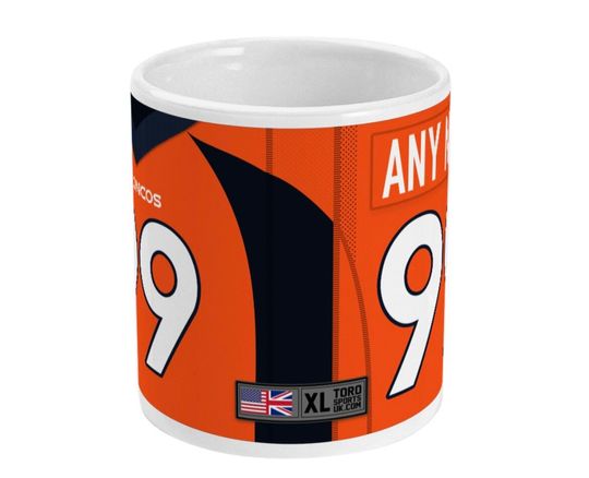 Denver Broncos 2022 Theme Personalised Jersey 11oz Mug