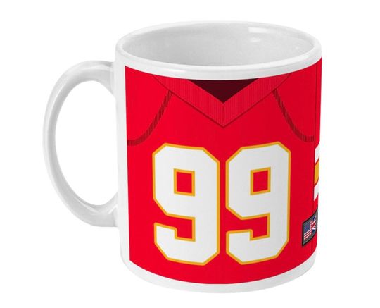 Kansas City Chiefs 2022 Theme Personalised Jersey 11oz Mug