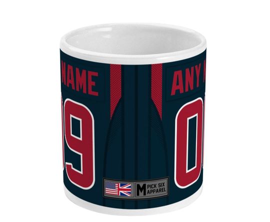 Houston Texans 2021/22 Theme Personalised Jersey 11oz Mug