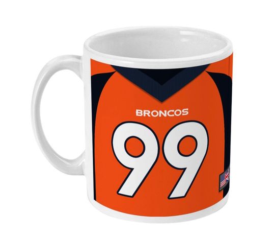 Denver Broncos 2022 Theme Personalised Jersey 11oz Mug