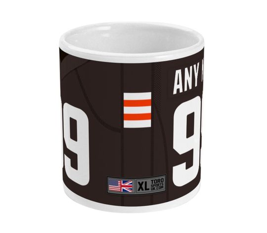 Cleveland Browns 2022 Theme Personalised Jersey 11oz Mug