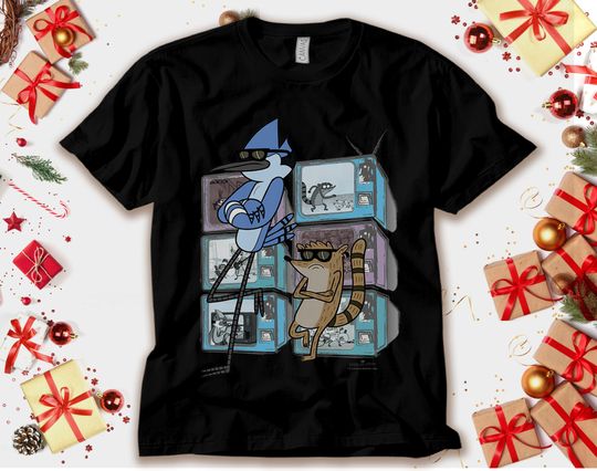 Regular Show Mordecai and Rigby TV Too Cool T-Shirts
