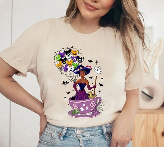 Disney Halloween Princess Shirt, Tiana Halloween Shirt