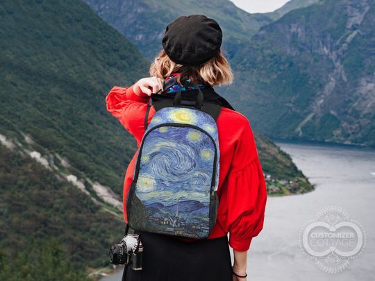 Starry Night painting Backpack