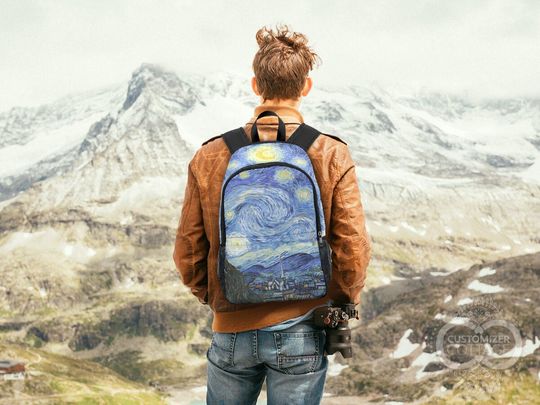 Starry Night painting Backpack