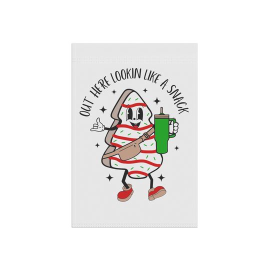 Funny Christmas Yard Flag: Cookie Snack Holiday Decor