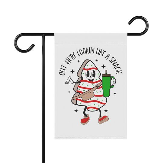 Funny Christmas Yard Flag: Cookie Snack Holiday Decor