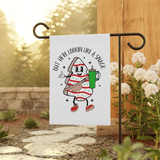Funny Christmas Yard Flag: Cookie Snack Holiday Decor