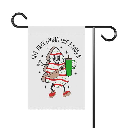 Funny Christmas Yard Flag: Cookie Snack Holiday Decor