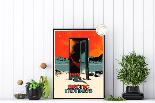 Retro Arctic Monkeys Music Print - Vintage Music Band Poster