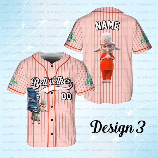 Personalized Dawn Bellwether Baseball Jersey, Zootopia Dawn Bellwether Shirt, Disney Custom Bellwether Shirt, Disneyland Family Jersey Shirt