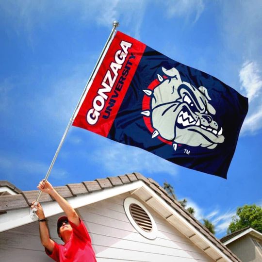 Gonzaga Bulldogs Football Team House Flag
