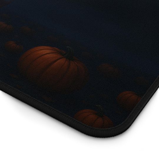Spooky Ghost Jack-o'-Lantern Mouse Pad: Halloween Desk Mat
