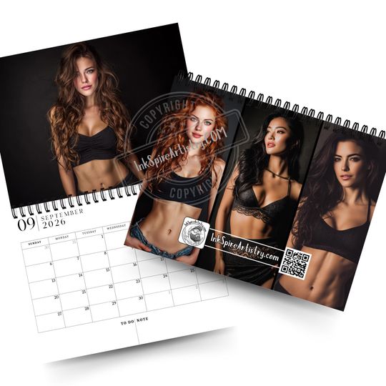 2026 Wall Calendar - Man Cave Decor, Office, or Gifting