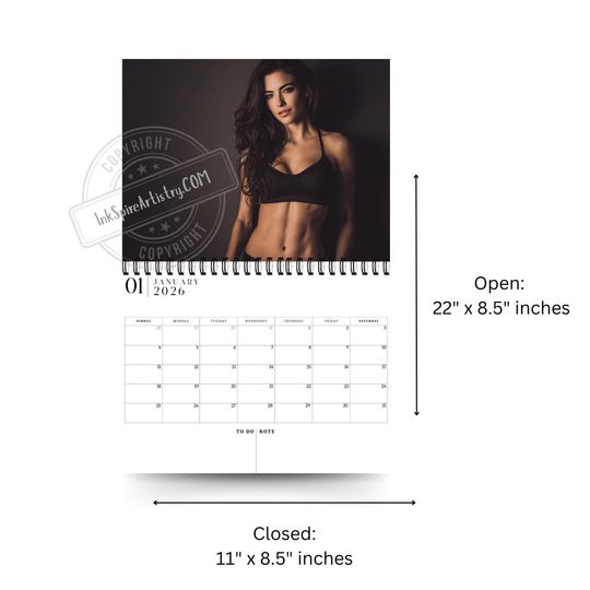 2026 Wall Calendar - Man Cave Decor, Office, or Gifting