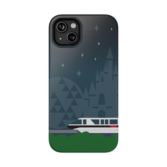 Disney-inspired Monorail Black Phone Case  Magic Kingdom & EPCOT Design