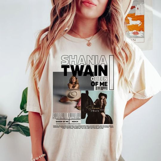 Queen Of Me Tour Shirt, Vintage Shania Twain ,Queen Of Me Tour 2023 Shania Twain Shirt, Music shirt