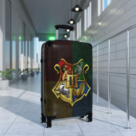 Harry Potter Inspired Travel Luggage /  Hogwarts Wheeled Suitcase