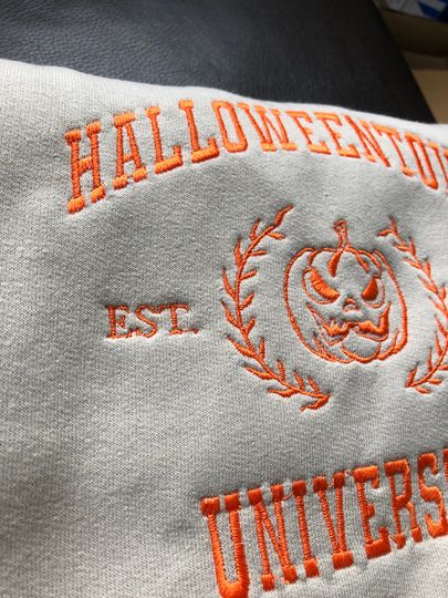 Halloweentown embroidered crewneck, Halloween sweatshirt