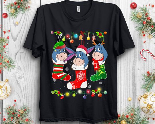 Disney Eeyore Christmas Socks Shirt