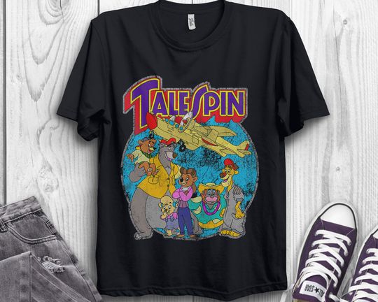 Disney's TaleSpin Graphic T-Shirt Main Cast Poster T-Shirt