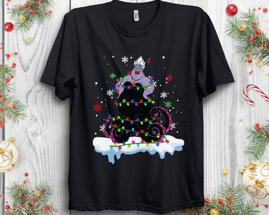 Disney Villains Ursula Chirtsmas Light Shirt