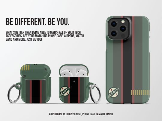 Boba Fett Stripes AirPods Case