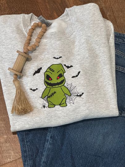 Oogie boogie embroidered crewneck