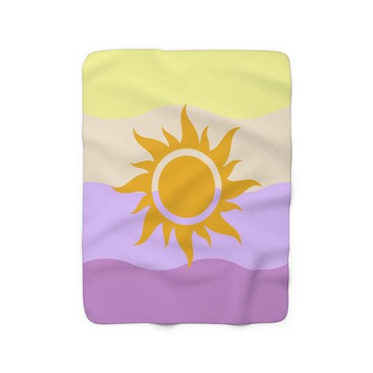 Tangled Blanket, Rapunzel, Disney Sherpa Fleece Blanket, Disney Couch Blanket