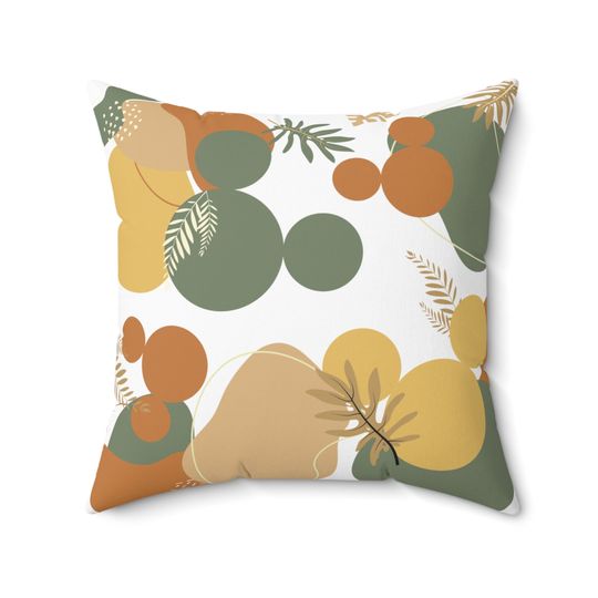 Boho Sage Pillow, Hidden Mickey Throw Pillow, Geometric, Modern Chic