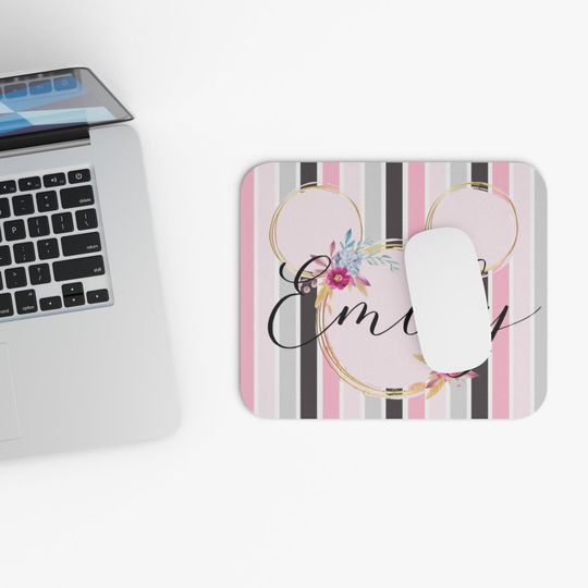 Striped Minnie Mouse Pad, Disney Mouse Mat