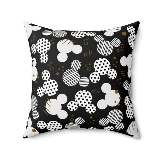 Mickey Ears Throw Pillow, Disney Pillow, Mickey Cushion, Disney Cushion