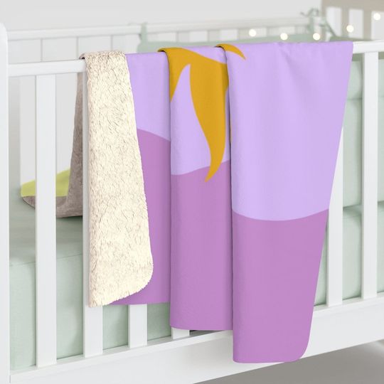 Tangled Blanket, Rapunzel, Disney Sherpa Fleece Blanket, Disney Couch Blanket