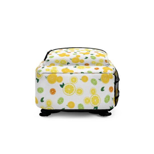 Citrus Hidden Mickey Backpack, Disney Pattern School Bag