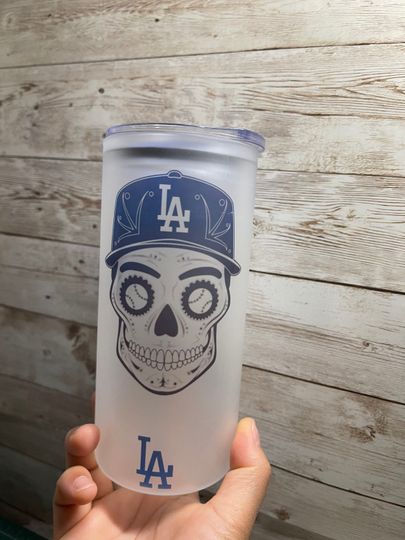Dodgers skeleton tumbler