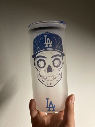 Dodgers skeleton tumbler