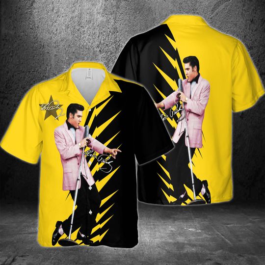 3D Elvis Presley Hawaiian Shirt, King Of Rock & Roll Hawaiian