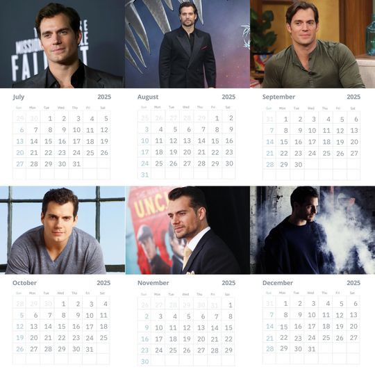 Henry Cavill Wall Calendars 2025