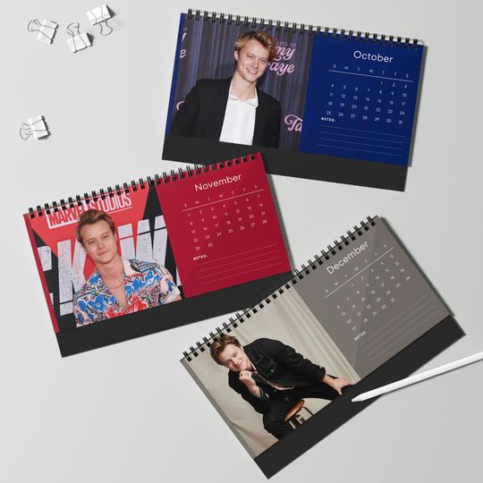 Rudy Pankow 2026 Desk Calendar | Premium Spiral Bound Celebrity Photo Calendar | High-Quality Fan Gift & Desk Dcor