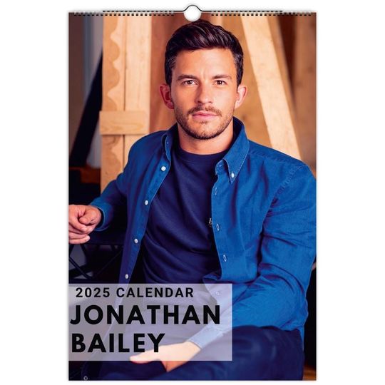 Jonathan Bailey Full Poster Wall calendars 2025 , Fan Gift