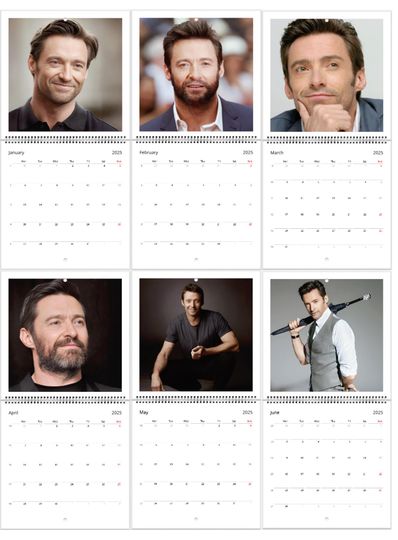 Hugh Jackman Wall calendars 2025
