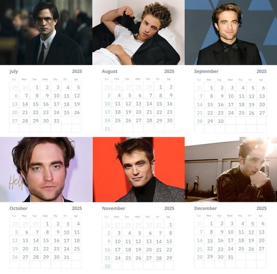 Robert Pattinson Wall Calendars Vol 1